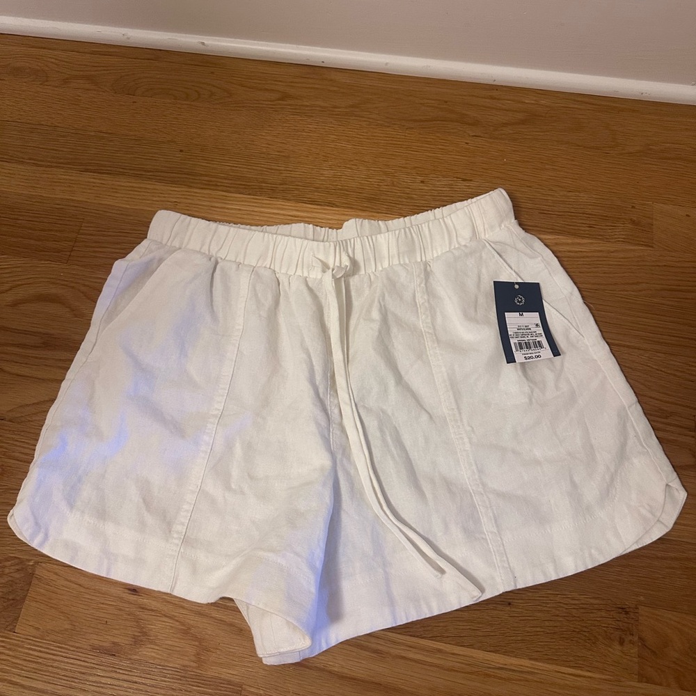 Target White Women's Elastic-Waist Shorts